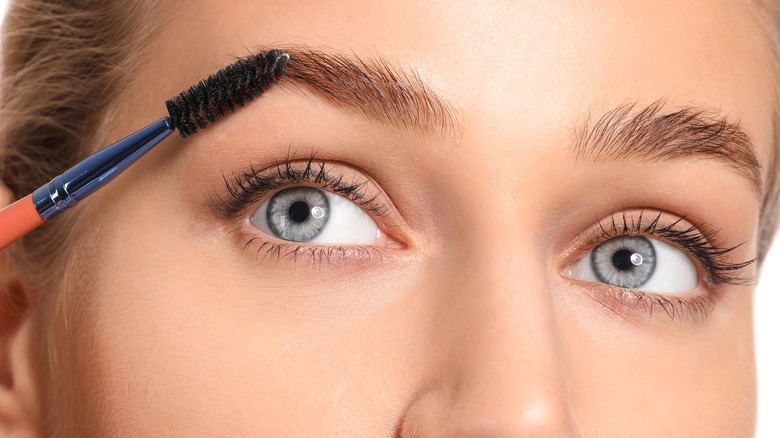 woman with thick eyebrows