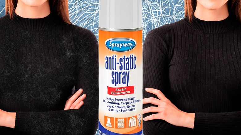 Anti-static spray for sweaters