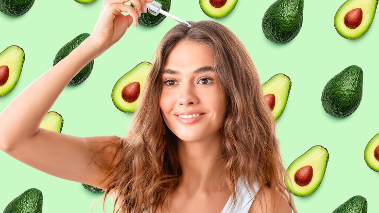 Composite header image avocado oil for hair