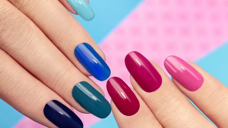 Various-colored nails