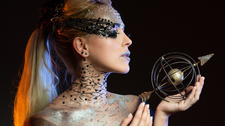 Woman in Sagittarius makeup 